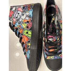 RAAD US 10M Cartoon Vibrant High-Top Canvas Men's Shoes Elephant